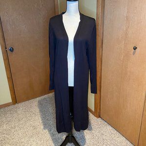 Long black cardigan